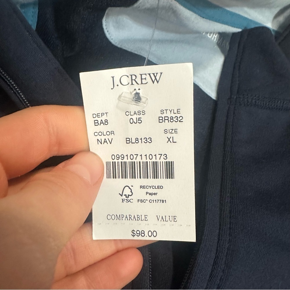 J crew Performance half-zip navy NWT - image 2